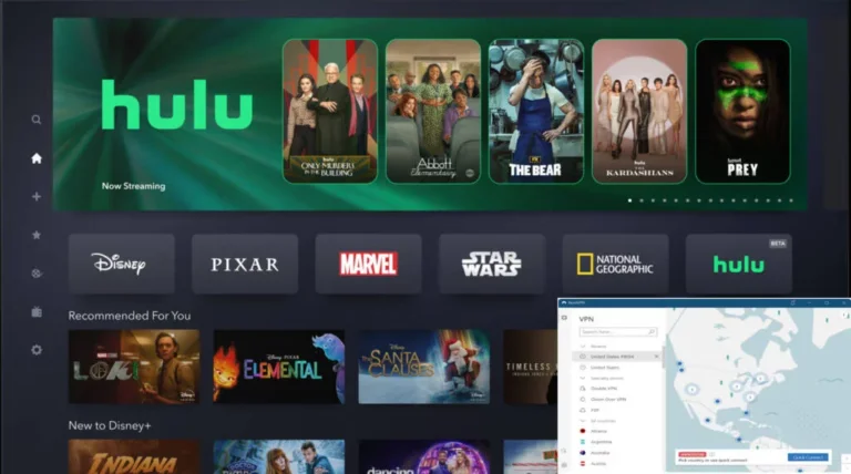 Hulu with NordVPN.