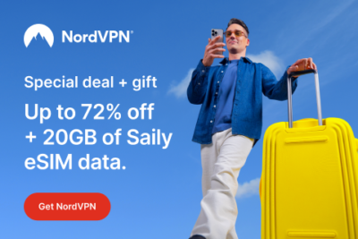 VPN for Dummies - NordVPN Special Deal Offering Up to 72% Off and 20GB of Daily eSIM Data