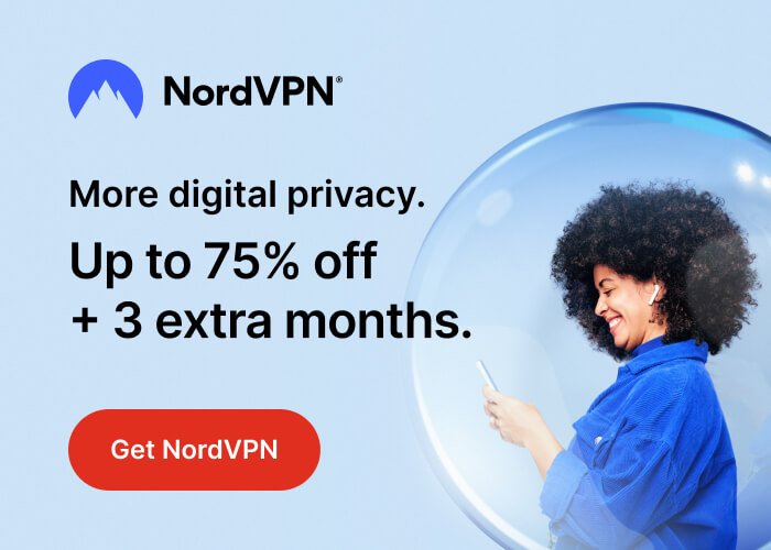 NordVPN is offering 75% off for enhanced digital privacy.