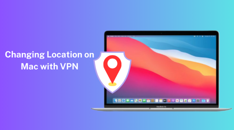 Changing location on Mac with VPN using a laptop.